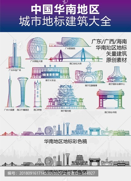 華南地區城市地標建筑大全