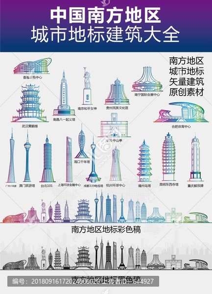 南方地區(qū)城市地標建筑大全
