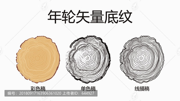 年輪矢量底紋