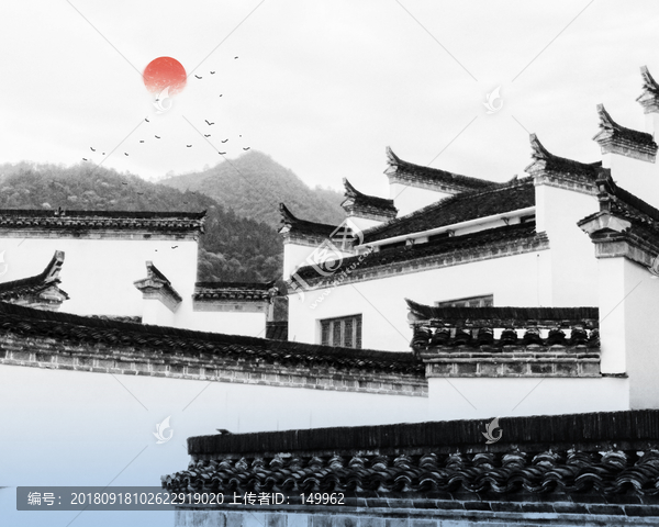 徽派裝飾畫背景墻