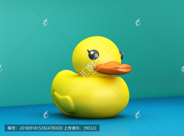 小黃鴨3D模型