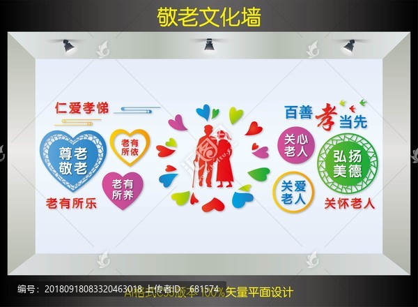 敬老院文化墻