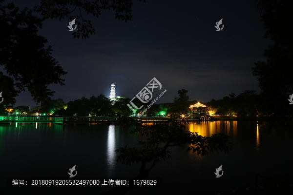 泗洲塔夜景