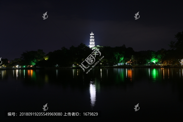 泗洲夜景倒影