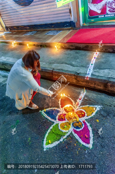 尼泊尔燃灯节拉克西米女神节