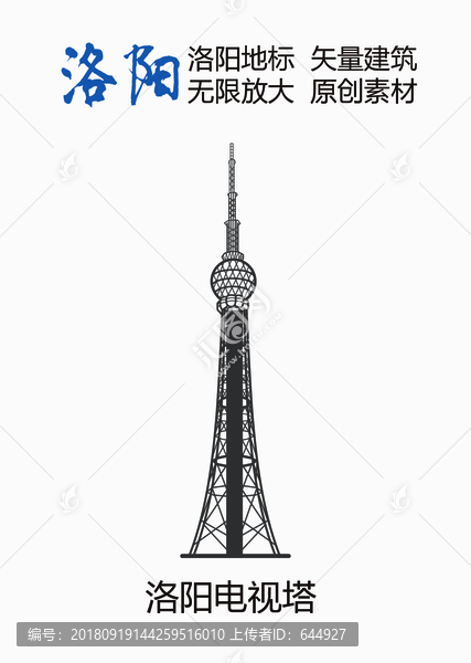 洛陽電視塔洛陽地標