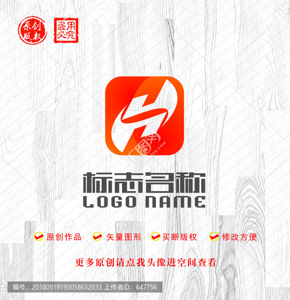 ZS字母H標(biāo)志公司logo