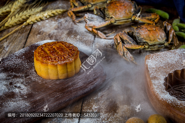 中秋节莲蓉蛋黄月饼