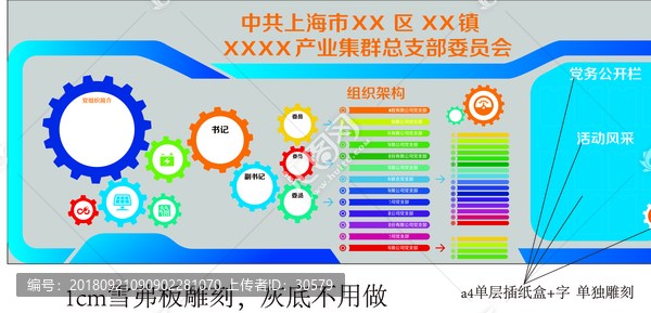 企業(yè)產(chǎn)業(yè)集群黨總支黨建文化墻