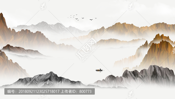 意境山水裝飾畫