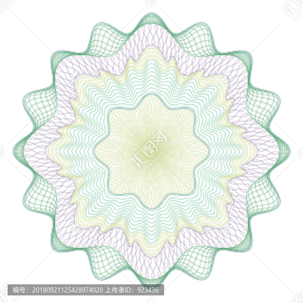 防偽團(tuán)花之彩色系