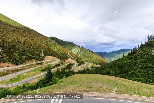 甘孜理塘剪子湾山天路十八弯