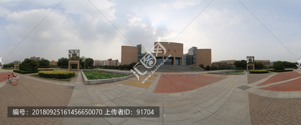 郑州大学图书馆180全景