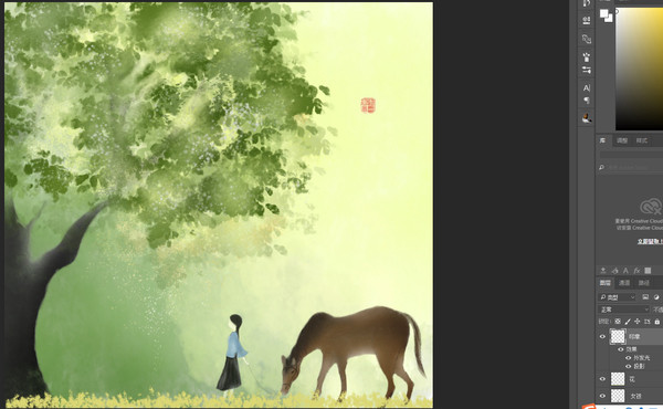江南風(fēng)景插畫