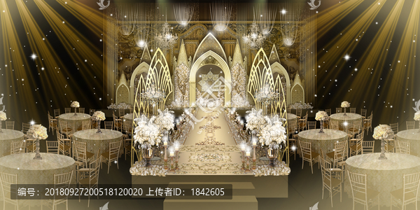 婚禮儀式區(qū)效果圖