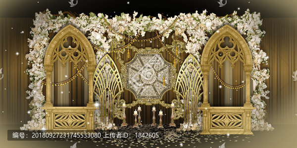 婚禮合影區(qū)效果圖