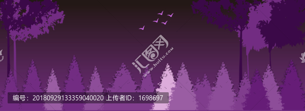 紫色夢(mèng)幻樹(shù)林