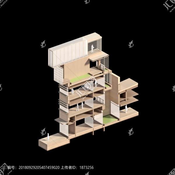 建筑剖軸測(cè)