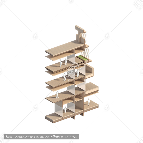 建筑剖軸測