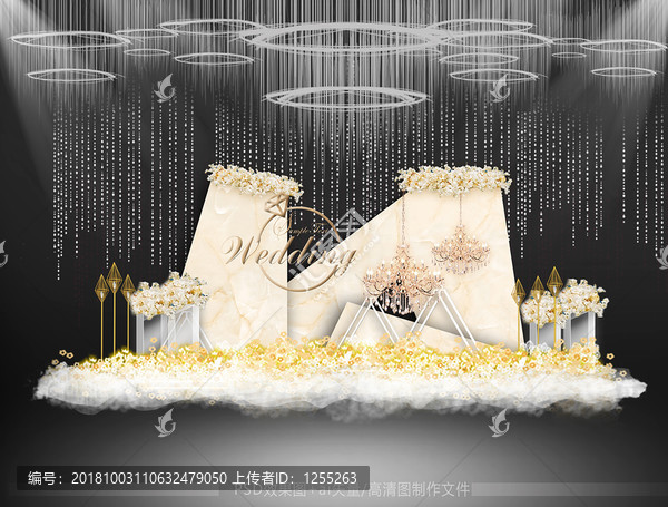香檳色婚禮合影區(qū)