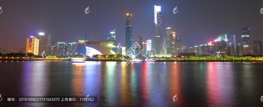 广州珠江新城夜景