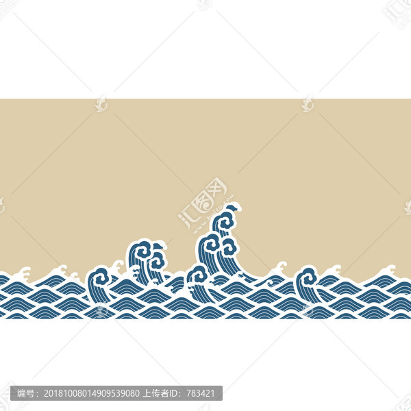 古典水紋插圖