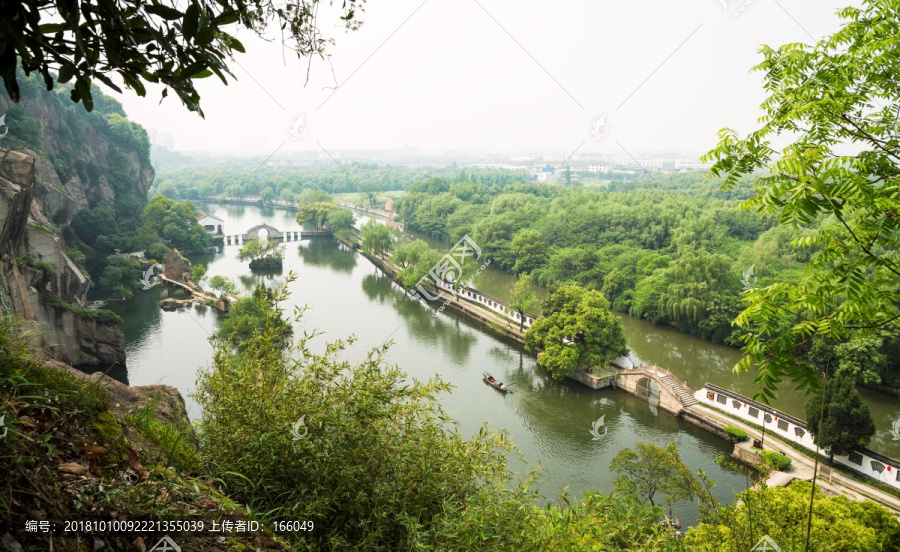 绍兴东湖公园全景