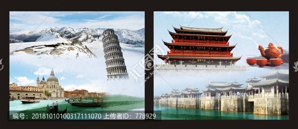 意大利潮州展板