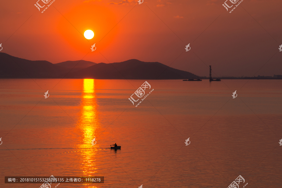 太湖落日