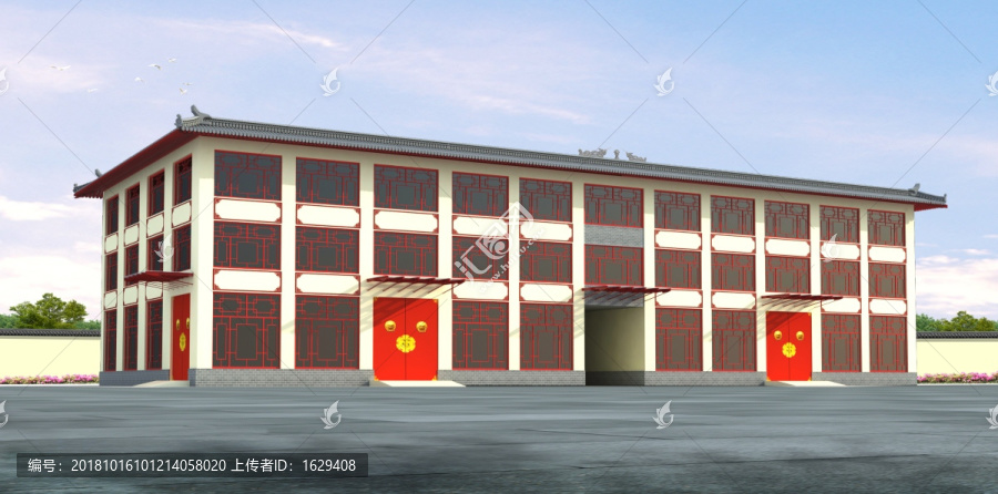 中式車間效果圖