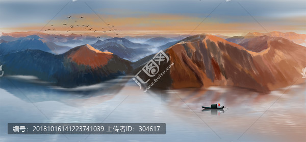 新中式山水