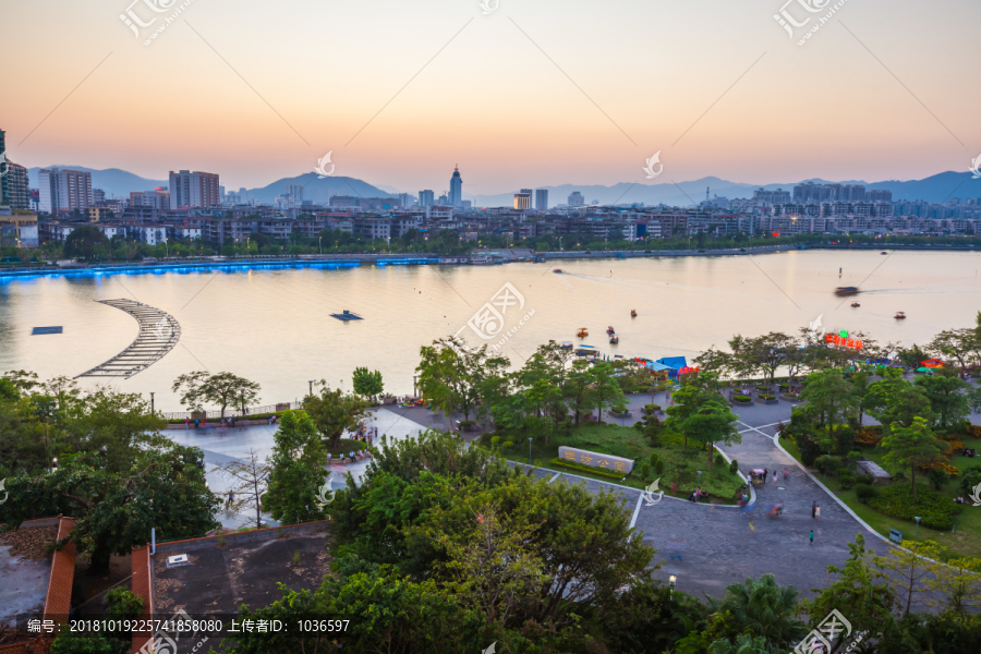 肇庆星湖夜景