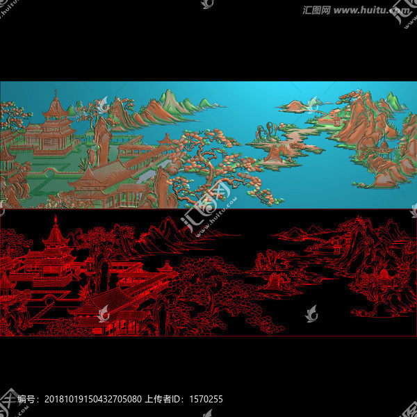 山水沙發(fā)短背板