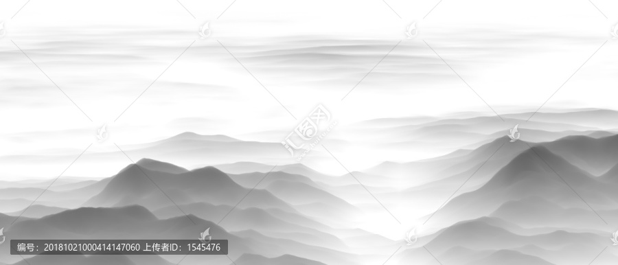 水墨遠(yuǎn)山