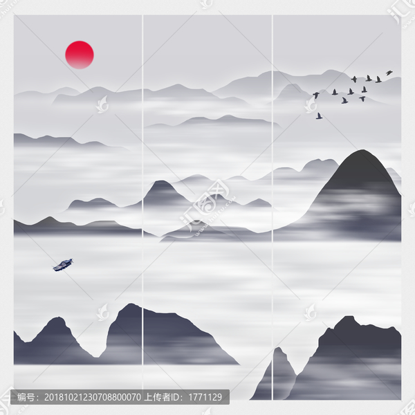 水墨中國(guó)裝飾畫