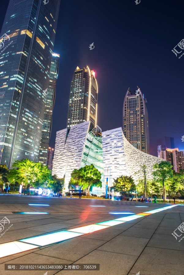 广州花城广场夜景