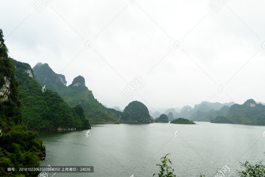 广西南宁上林大龙湖景区风光