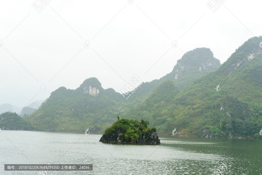 广西南宁上林大龙湖景区风光