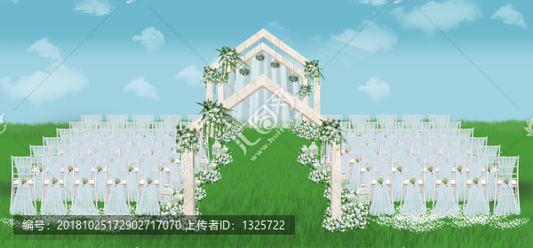 戶外小清新草坪婚禮