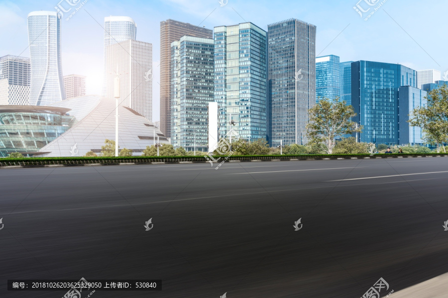地面划线和杭州钱江新城