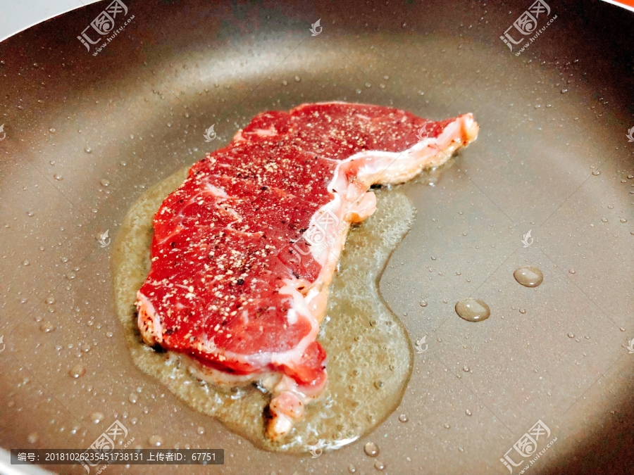 煎牛排牛肉平底锅