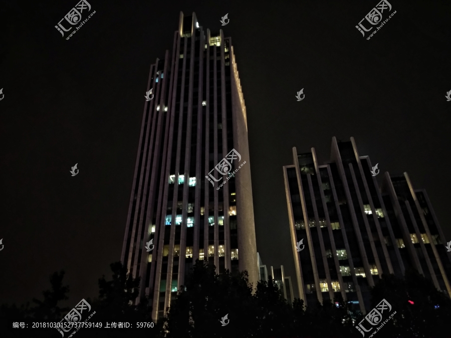 上海浦西建筑夜景