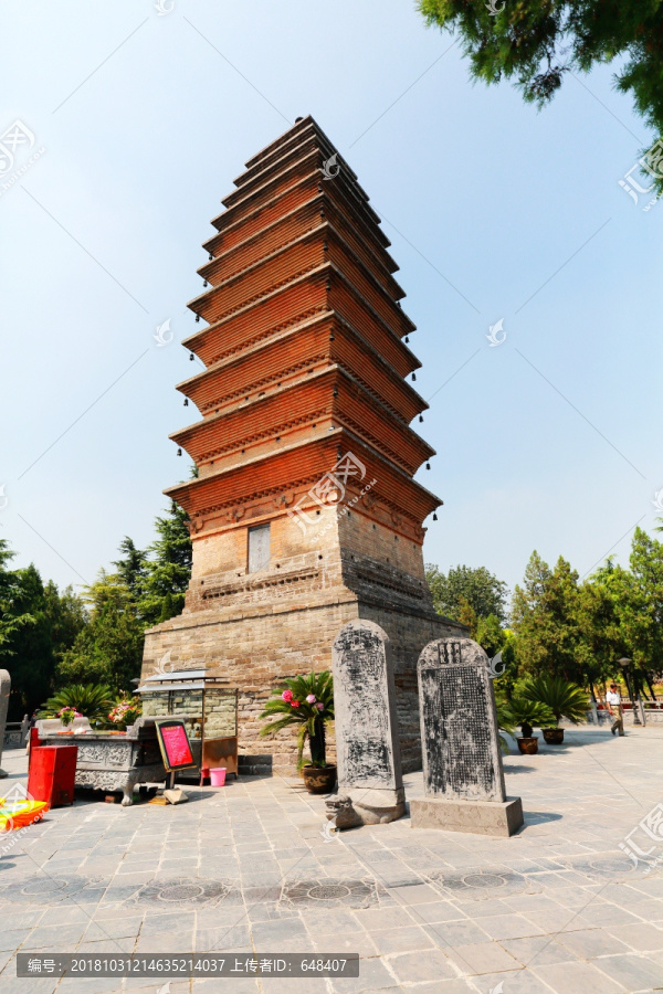 洛阳白马寺齐云塔舍利塔