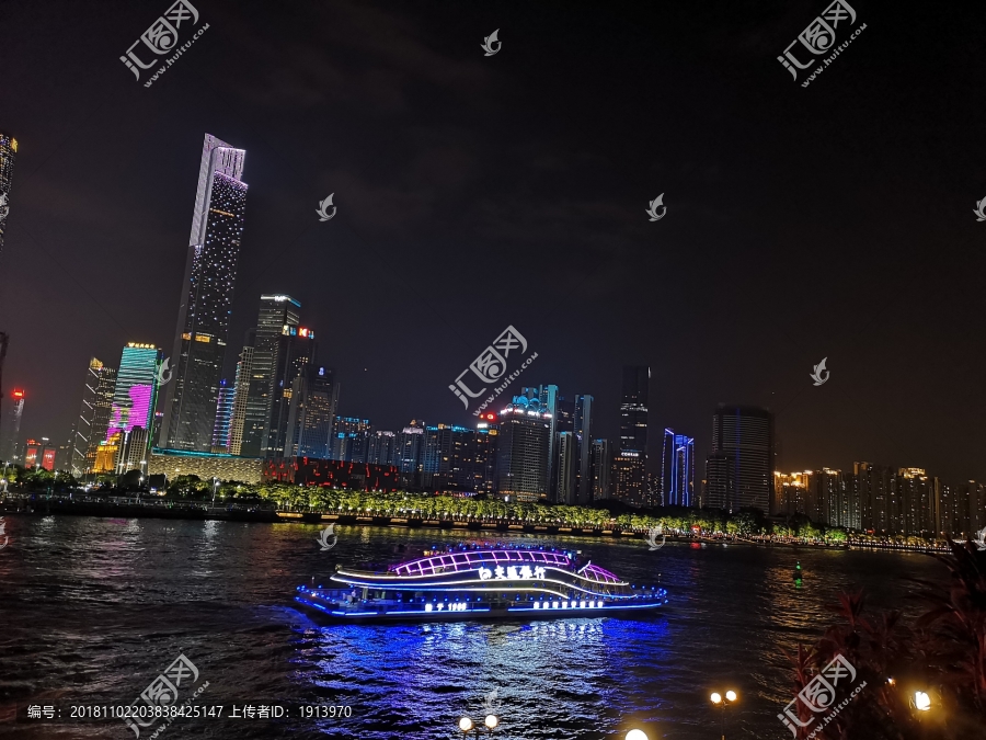 广州城珠江夜景