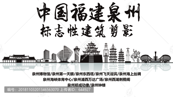 泉州標志性剪影