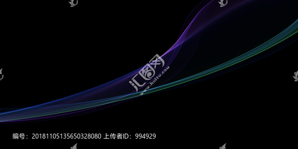 彩色彩帶煙霧發(fā)光線條背景素材