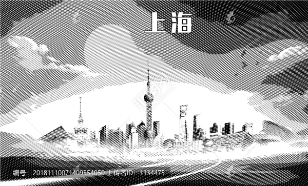 上海地標(biāo)矢量圖