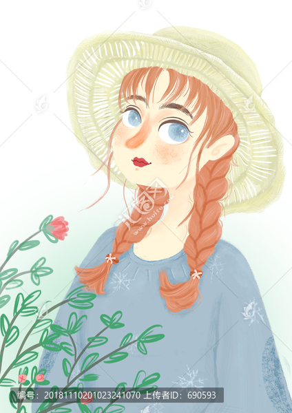美女插畫