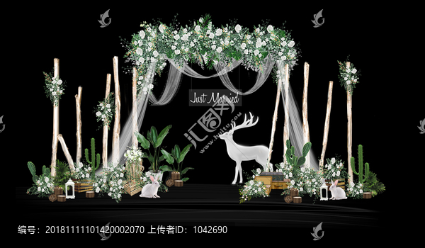 綠植婚禮迎賓效果圖