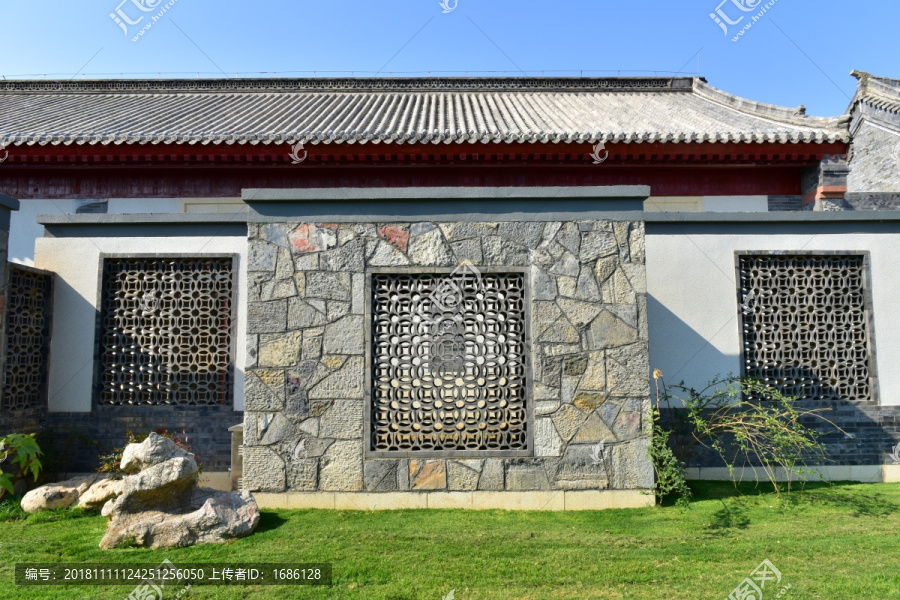 现代中式仿古庭院建筑